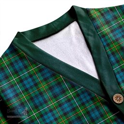 Scottish Campbell of Argyll Ancient 2 Clan Crest Tartan V neck Knitted Fleece Cardigans
