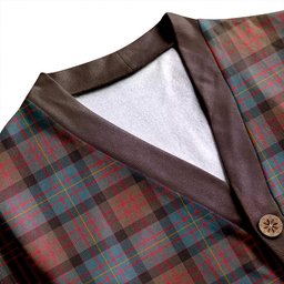 Scottish Cameron of Erracht Weathered 2 Clan Crest Tartan V neck Knitted Fleece Cardigans