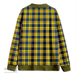 Scottish Carlisle (Carlill) Modern Clan Crest Tartan V neck Knitted Fleece Cardigans