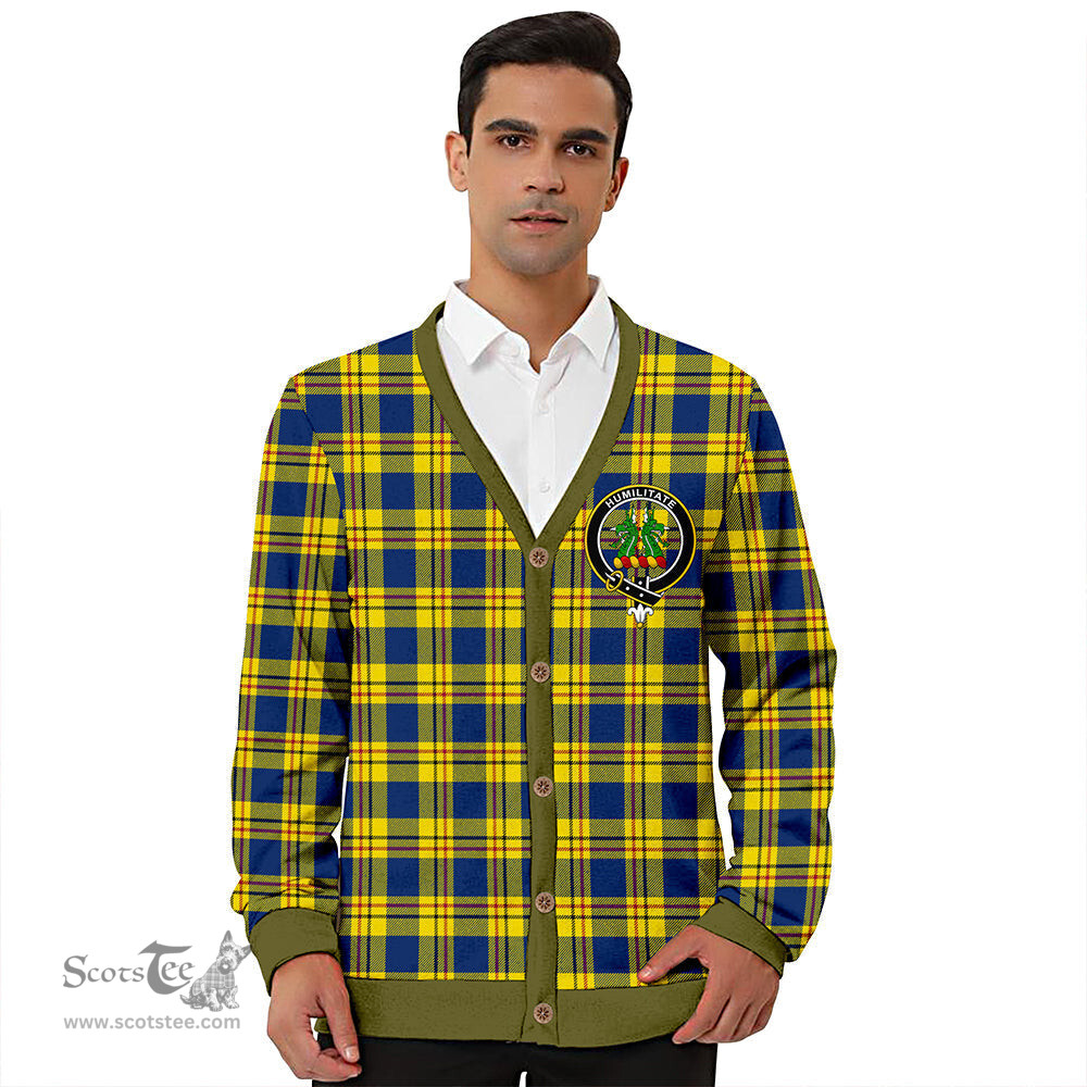Scottish Carlisle (Carlill) Modern Clan Crest Tartan V neck Knitted Fleece Cardigans