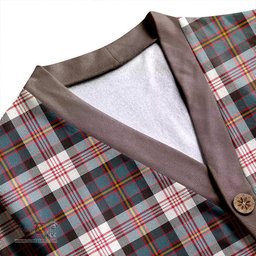 Scottish Cameron of Erracht Dress Weathered 2 Clan Crest Tartan V neck Knitted Fleece Cardigans