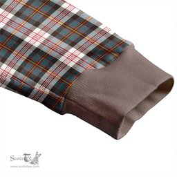 Scottish Cameron of Erracht Dress Weathered 2 Clan Crest Tartan V neck Knitted Fleece Cardigans