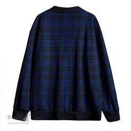 Scottish Clark (Clergy) Modern Clan Crest Tartan V neck Knitted Fleece Cardigans