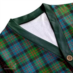 Scottish Cameron of Erracht Ancient 2 Clan Crest Tartan V neck Knitted Fleece Cardigans