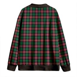 Scottish Cairns of Finavon Ancient Clan Crest Tartan V neck Knitted Fleece Cardigans