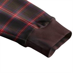 Scottish Braveheart Warrior (Watt #2) Weathered Clan Crest Tartan V neck Knitted Fleece Cardigans