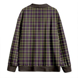 Scottish Campbell of Argyll 1815 Weathered 2 Clan Crest Tartan V neck Knitted Fleece Cardigans