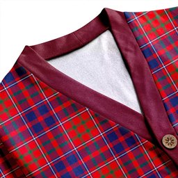 Scottish Cameron of Locheil Modern 2 Clan Crest Tartan V neck Knitted Fleece Cardigans