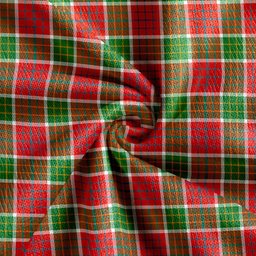 Scottish Blackie Ancient Clan Crest Tartan V neck Knitted Fleece Cardigans