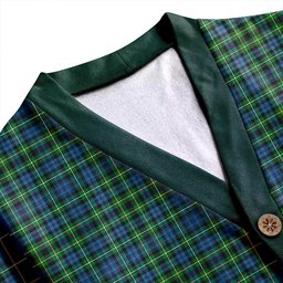 Scottish Campbell of Argyll 1815 Ancient 2 Clan Crest Tartan V neck Knitted Fleece Cardigans