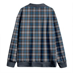Scottish Campbell of Inveraray Modern 2 Clan Crest Tartan V neck Knitted Fleece Cardigans