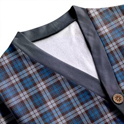 Scottish Campbell of Inveraray Modern 2 Clan Crest Tartan V neck Knitted Fleece Cardigans