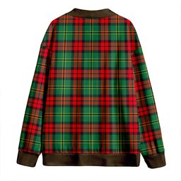 Scottish Blackstock Hunting Modern Clan Crest Tartan V neck Knitted Fleece Cardigans