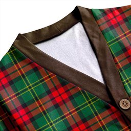 Scottish Blackstock Hunting Modern Clan Crest Tartan V neck Knitted Fleece Cardigans
