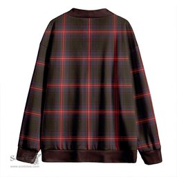 Scottish Braveheart Warrior (Watson #2) Weathered Clan Crest Tartan V neck Knitted Fleece Cardigans