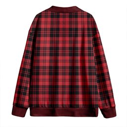 Scottish Campbell of Lochlane Ancient 2 Clan Crest Tartan V neck Knitted Fleece Cardigans