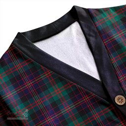 Scottish Cameron of Erracht #3 Modern 2 Clan Crest Tartan V neck Knitted Fleece Cardigans