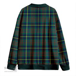 Scottish Cameron of Lochiel Hunting Modern 2 Clan Crest Tartan V neck Knitted Fleece Cardigans