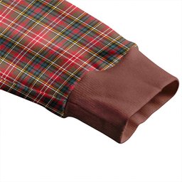 Scottish Christie Weathered Clan Crest Tartan V neck Knitted Fleece Cardigans
