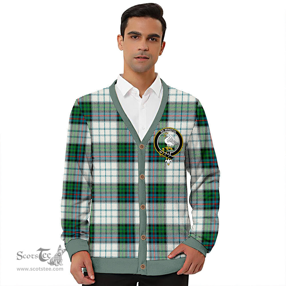 Scottish Campbell of Cawdor Dress Ancient 2 Clan Crest Tartan V neck Knitted Fleece Cardigans