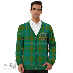 Scottish Cameron of Lochiel Hunting Ancient 2 Clan Crest Tartan V neck Knitted Fleece Cardigans
