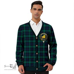 Scottish Campbell Modern 2 Clan Crest Tartan V neck Knitted Fleece Cardigans