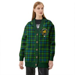 Scottish Campbell of Breadalbane Ancient 2 Clan Crest Tartan V neck Knitted Fleece Cardigans
