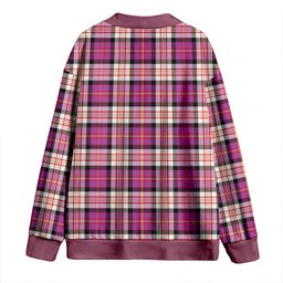 Scottish Cameron of Erracht Dress #2 Ancient 2 Clan Crest Tartan V neck Knitted Fleece Cardigans