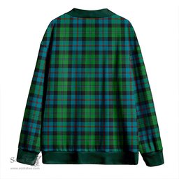 Scottish Campbell of Cawdor Ancient 2 Clan Crest Tartan V neck Knitted Fleece Cardigans