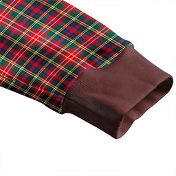 Scottish Christie Modern Clan Crest Tartan V neck Knitted Fleece Cardigans