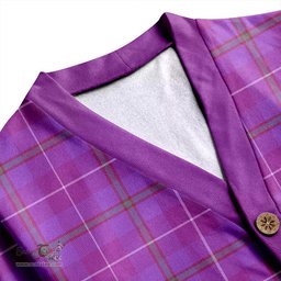 Scottish Bryson Ancient Clan Crest Tartan V neck Knitted Fleece Cardigans