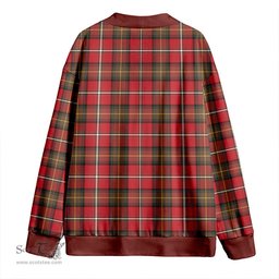 Scottish Boyd Weathered Clan Crest Tartan V neck Knitted Fleece Cardigans