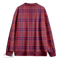 Scottish Cameron of Locheil Weathered 2 Clan Crest Tartan V neck Knitted Fleece Cardigans
