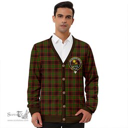 Scottish Buchan Modern Clan Crest Tartan V neck Knitted Fleece Cardigans
