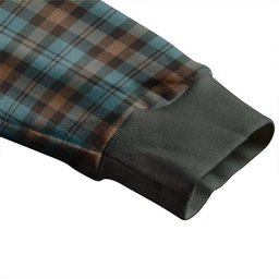 Scottish Campbell of Glenlyon Weathered 2 Clan Crest Tartan V neck Knitted Fleece Cardigans