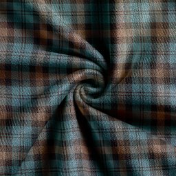 Scottish Campbell of Glenlyon Weathered 2 Clan Crest Tartan V neck Knitted Fleece Cardigans