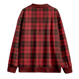 Scottish Campbell of Lochlane Weathered 2 Clan Crest Tartan V neck Knitted Fleece Cardigans