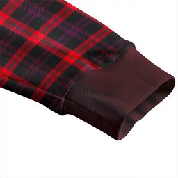 Scottish Brown (Broun) Modern Clan Crest Tartan V neck Knitted Fleece Cardigans