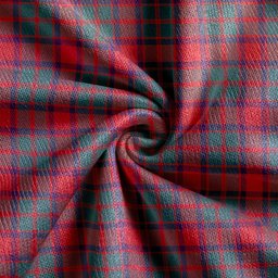 Scottish Caledonian (MacKintosh #3) Weathered Clan Crest Tartan V neck Knitted Fleece Cardigans