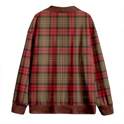 Scottish Blackstock Hunting Weathered Clan Crest Tartan V neck Knitted Fleece Cardigans