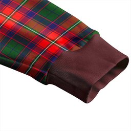 Scottish Charteris District Clan Crest Tartan V neck Knitted Fleece Cardigans