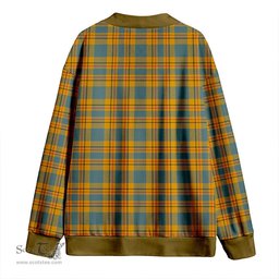 Scottish Carlisle (Carlill) Weathered Clan Crest Tartan V neck Knitted Fleece Cardigans