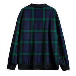 Scottish Campbell of Glenlyon Modern 2 Clan Crest Tartan V neck Knitted Fleece Cardigans