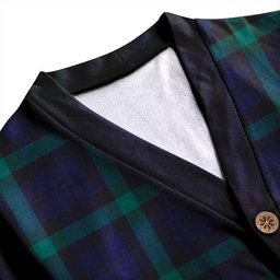 Scottish Campbell of Glenlyon Modern 2 Clan Crest Tartan V neck Knitted Fleece Cardigans