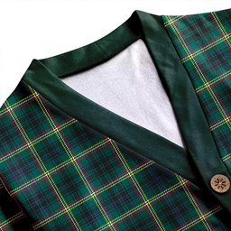Scottish Campbell Marquis of Lorne Modern 2 Clan Crest Tartan V neck Knitted Fleece Cardigans