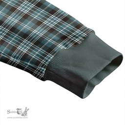 Scottish Clark Weathered Clan Crest Tartan V neck Knitted Fleece Cardigans