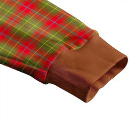 Scottish Burnett of Powis Modern Clan Crest Tartan V neck Knitted Fleece Cardigans