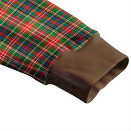 Scottish Christie Ancient Clan Crest Tartan V neck Knitted Fleece Cardigans