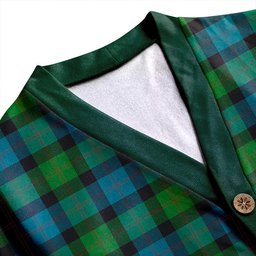 Scottish Blair Ancient Clan Crest Tartan V neck Knitted Fleece Cardigans