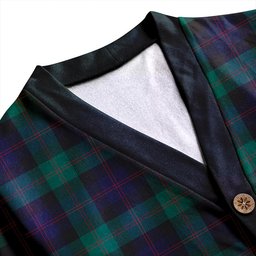 Scottish Blair Modern Clan Crest Tartan V neck Knitted Fleece Cardigans